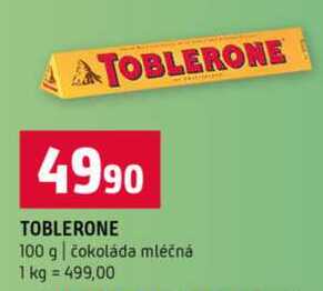 TOBLERONE 100 g čokoláda mléčná