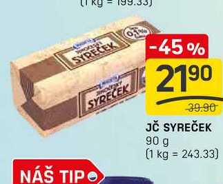 JČ SYREČEK 90 g