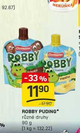 ROBBY PUDING různé druhy 90 g