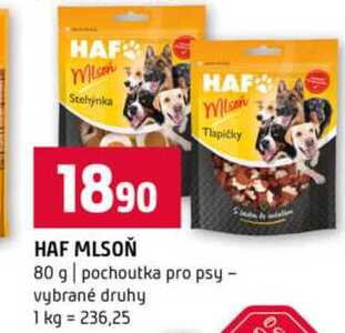 HAF MLSOŇ 80 g pochoutka pro psy vybrané druhy
