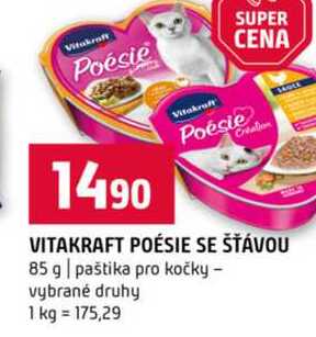 VITAKRAFT POÉSIE SE ŠŤÁVOU 85 g paštika pro kočky vybrané druhy