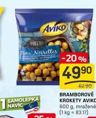 BRAMBOROVÉ KROKETY AVIKO 600 g, mražené