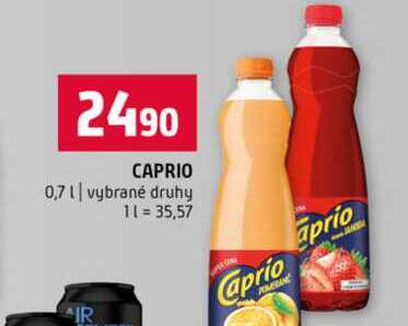 CAPRIO 0,7l vybrané druhy