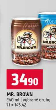 MR. BROWN 240 ml vybrané druhy