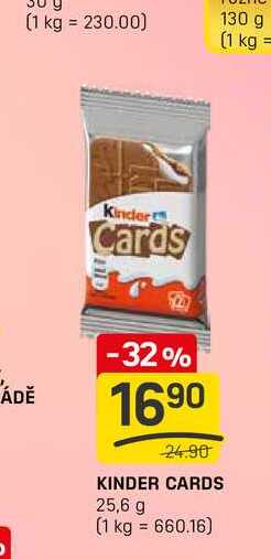 KINDER CARDS 25,6 g 