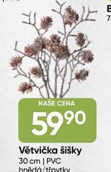 Větvička šišky 30 cm | PVC 