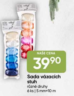 Sada vázacích stuh různé druhy 6 ks | 5 mm×10 m 