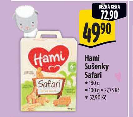 Hami Sušenky Safari 180 g