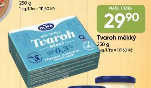 OLMA Tvaroh měkký 250 g 