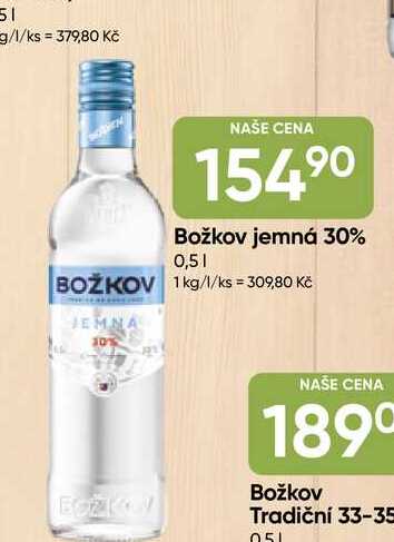Božkov jemná 30% 0,5l