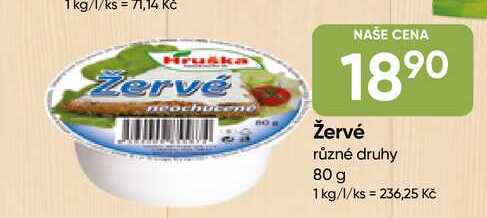 Hruška Žervé různé druhy 80 g