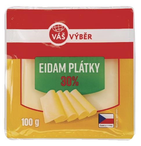 VÁŠ VÝBĚR Eidam 30%, 100 g