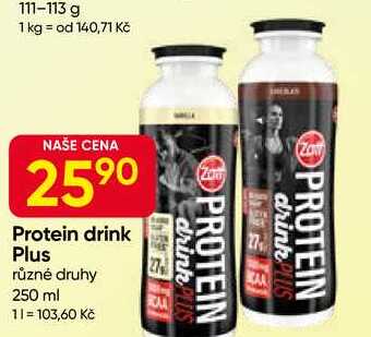 ZOTT Protein drink Plus různé druhy 250 ml