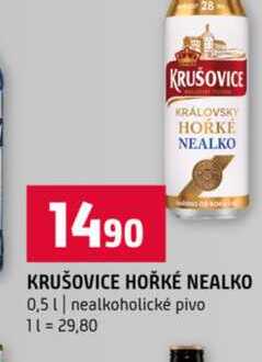 KRUŠOVICE HOŘKÉ NEALKO 0,5l nealkoholické pivo
