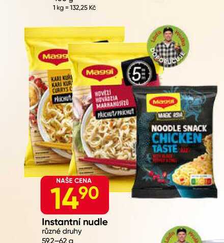 Maggi Instantni nudle různé druhy 59,2-62 g