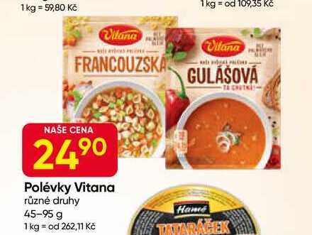 Vitana polévka různé druhy 45-95 g 