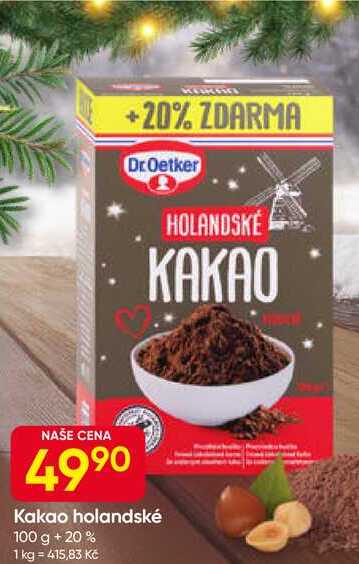 Dr.Oetker Kakao holandské 100 g + 20% 