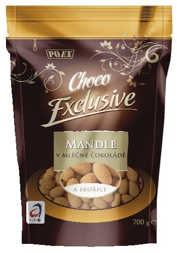 Mandle v mléčné čokoládě se skořicí, 700 g