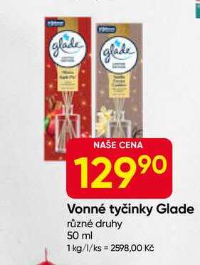 Vonné tyčinky Glade různé druhy 50 ml 