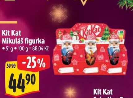Kit Kat Mikuláš figurka, 51 g