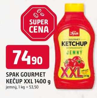 SPAK GOURMET KEČUP XXL 1400 g jemný