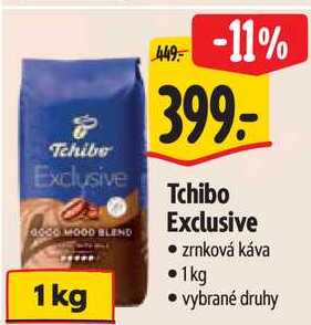 Tchibo Exclusive zrnková káva, 1 kg