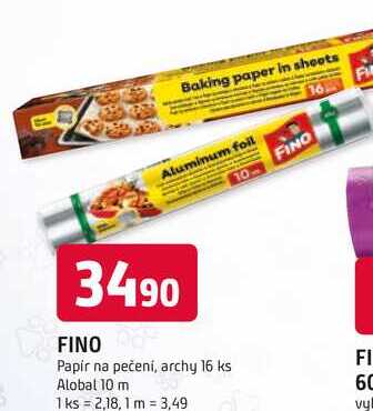 FINO Papír na pečení, archy 16 ks