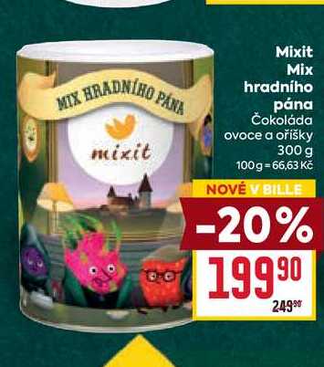Mixit Mix hradního pána Čokoláda ovoce a oříšky 300 g