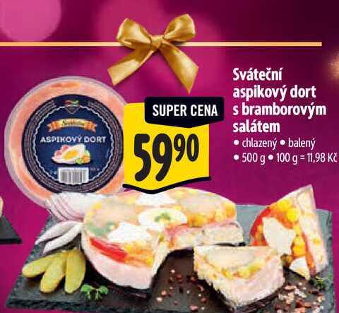  Sváteční aspikový dort  500 g