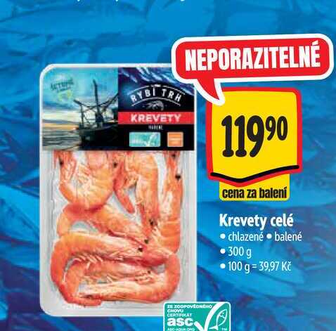  Krevety celé  300 g