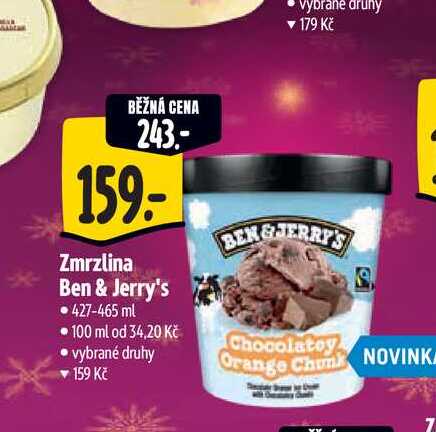  Zmrzlina Ben & Jerry's 427-465 ml  