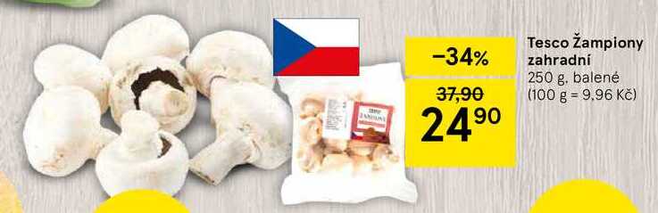 Tesco Žampiony zahradní, 250 g