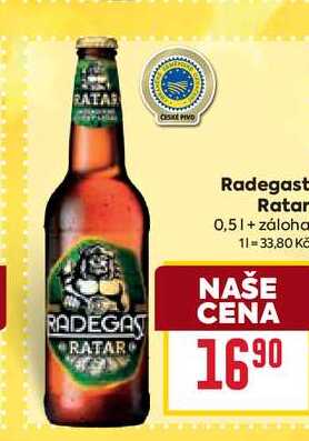 Radegast Ratar 0,5l