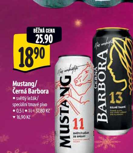  Mustang/ Černá Barbora  0,5 l