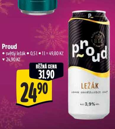  Proud světlý ležák 0,51 