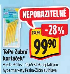 TePe Zubní kartáček, 6 ks