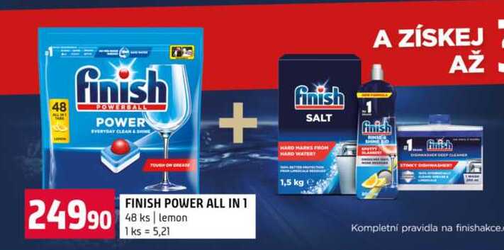 FINISH POWER ALL IN 1 48 ks lemon  
