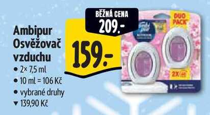Ambipur Osvěžovač vzduchu, 2x 7,5 ml