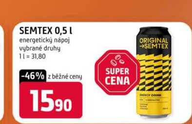 SEMTEX 0,5l energetický nápoj vybrané druhy