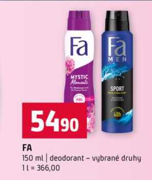 Fa 150 ml deodorant vybrané druhy