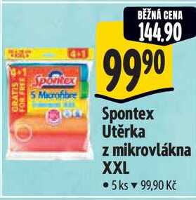 Spontex Utěrka z mikrovlákna XXL, 5 ks