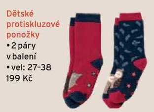 Dětské protiskluzové ponožky, 2 páry 