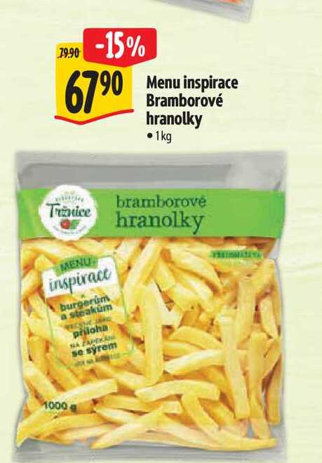 Menu inspirace Bramborové hranolky, 1 kg