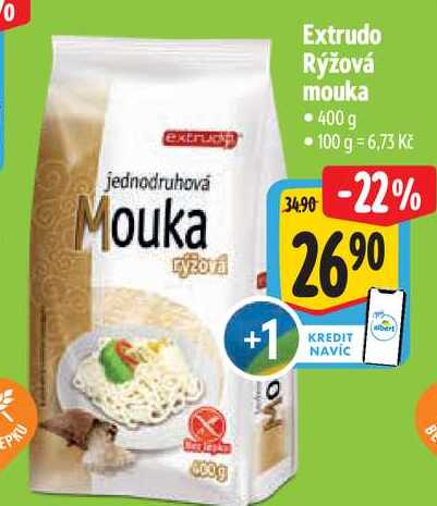 Extrudo Rýžová mouka, 400 g