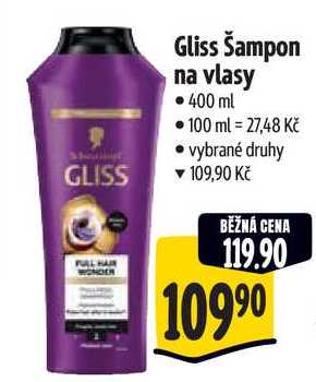Gliss Šampon na vlasy, 400 ml 