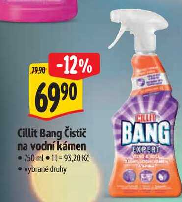 Cillit Bang Čistič na vodní kámen, 750 ml