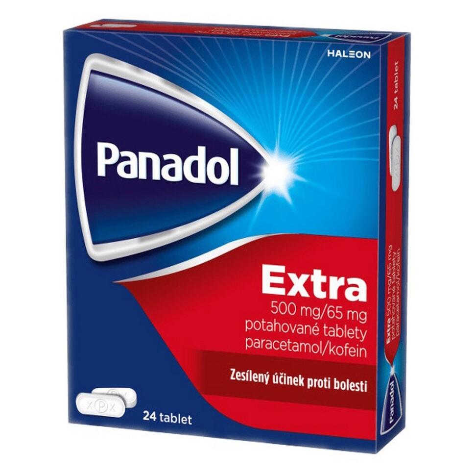 Panadol Extra 500mg/65mg potahované tablety 24 IV