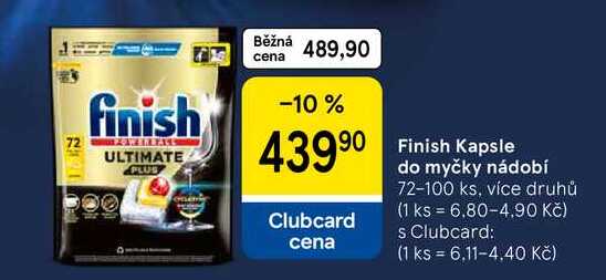 Finish Kapsle do myčky nádobí, 72-100 ks, více druhů