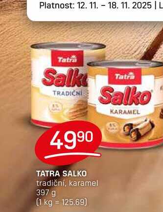 TATRA SALKO tradiční, karamel 397 g