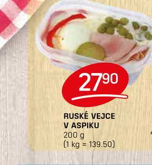 RUSKÉ VEJCE V ASPIKU 200 g  
